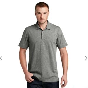 New Era Shadow Grey Twist Slub Polo Size M